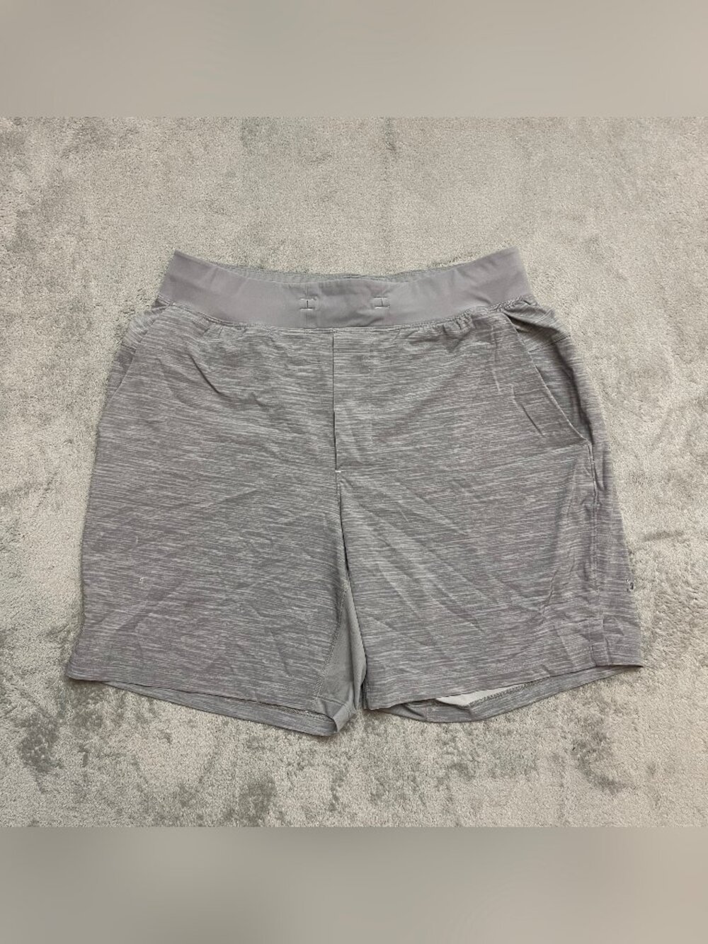 lululemon Men T.H.E Shorts Linerless Size Medium Gray LM7AHPS